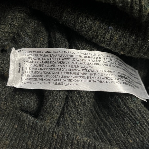 NWT - Mango Men’s Italian Yarn Waffle Knit Sweater - Size L - Picture 10 of 10